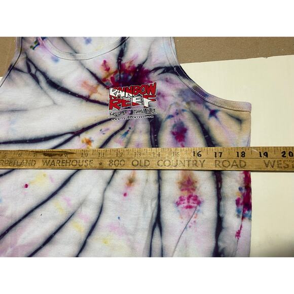 Men's Key Largo Key West Tie Dye Rainbow Reef Tank Size Medium - Picture 6 of 7
